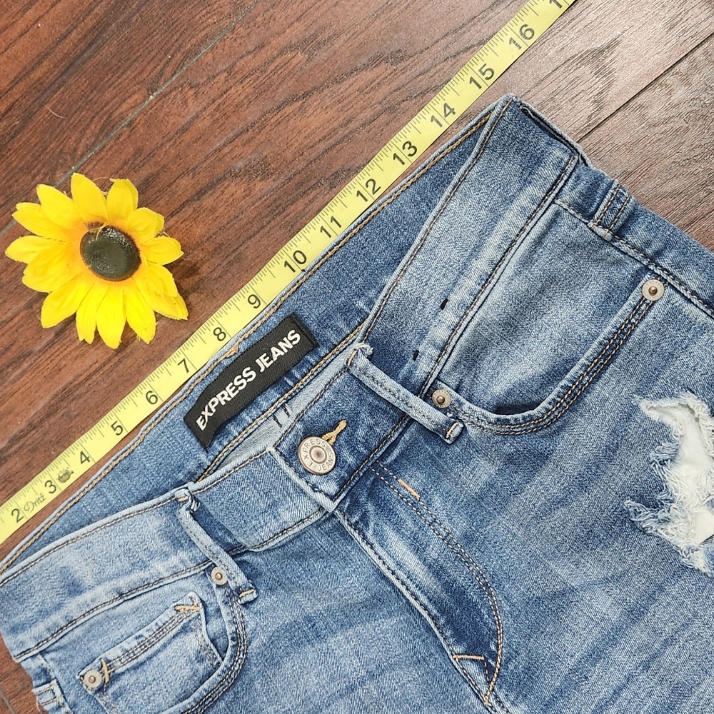 Express Performance Cropped Legging Mid Rise Jeans - image 5